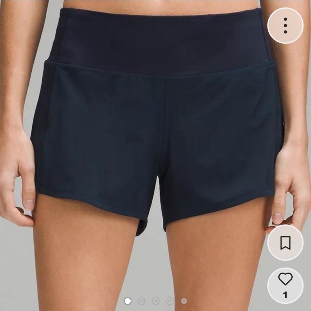 Lululemon Athletica Dark Blue Athletic Shorts